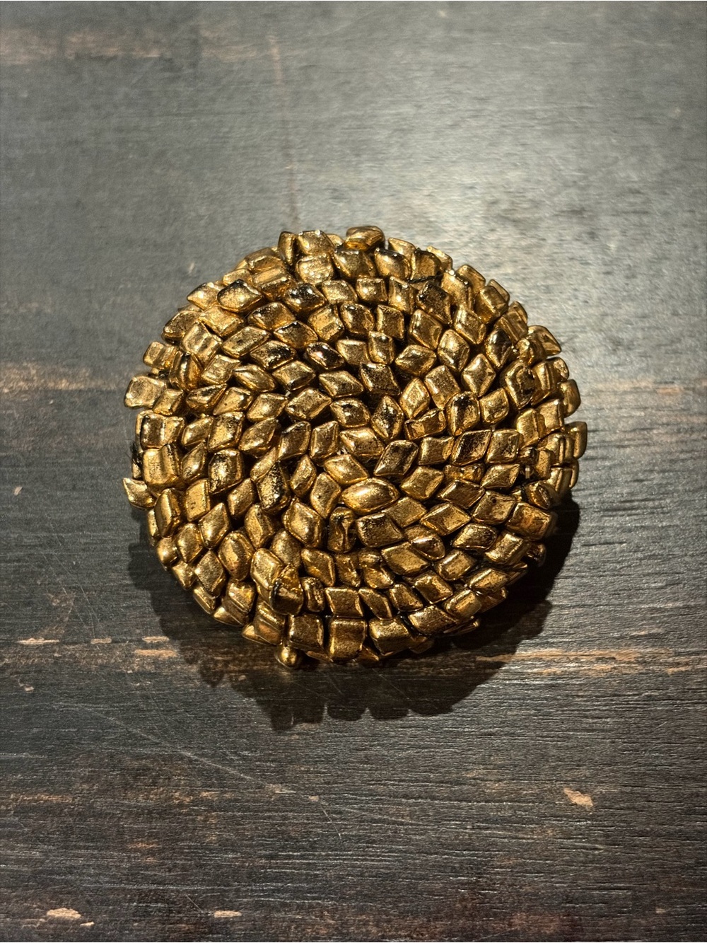 Brown Cluster Brooch